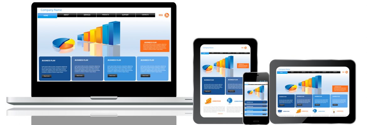 A responsive website template on multiple devices, targeting health consumers.