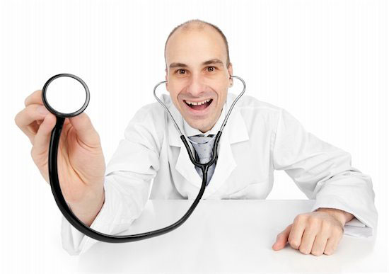 A doctor makes a silly face to reach his patients but is keeping it subtle